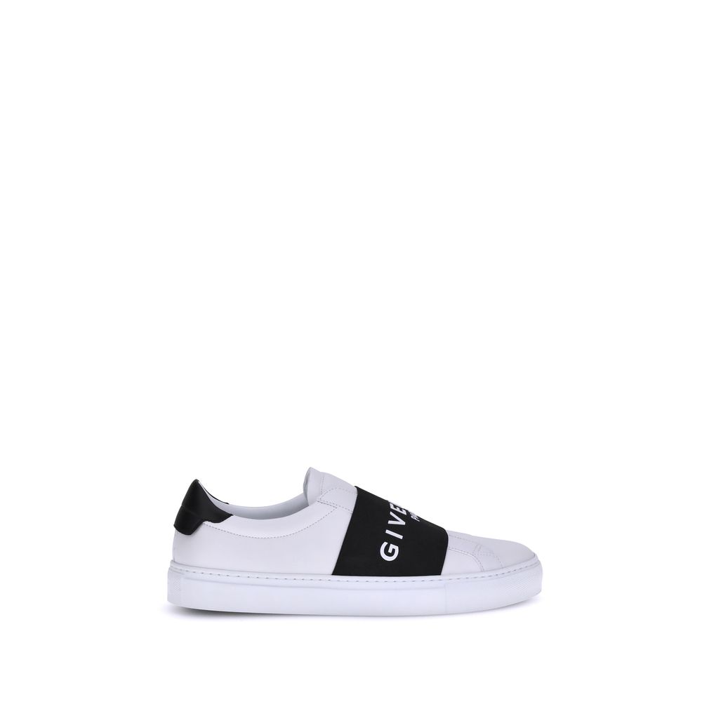 Givenchy Leather Laceless Slip On Low Top Sneakers