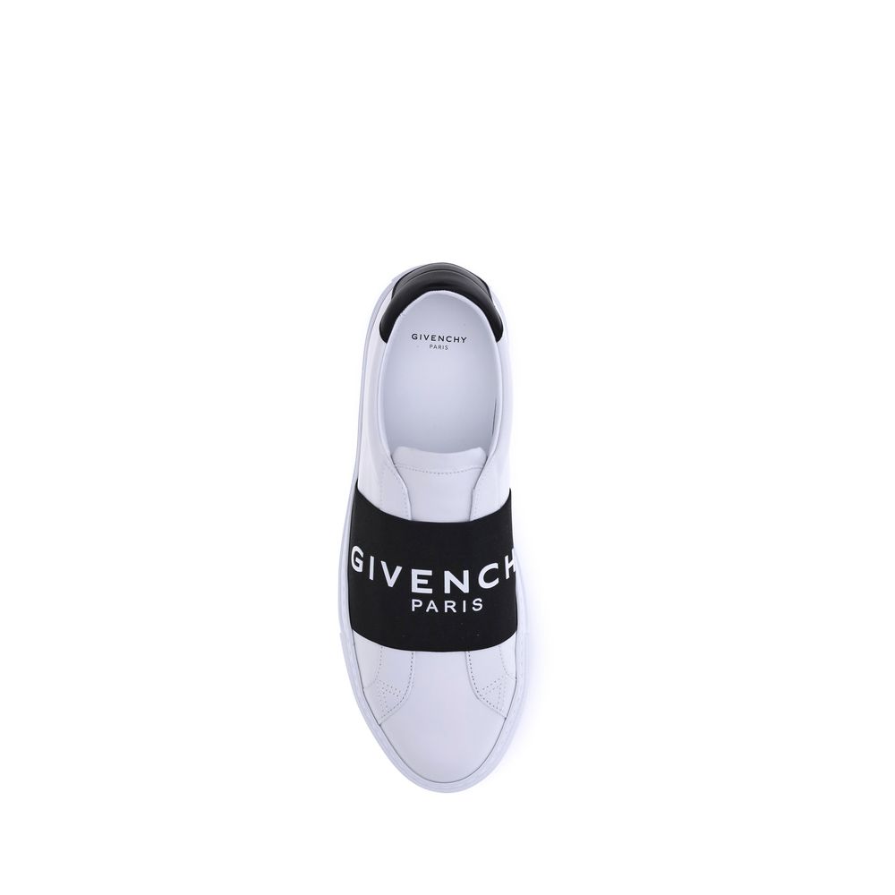 Givenchy Leather Laceless Slip On Low Top Sneakers