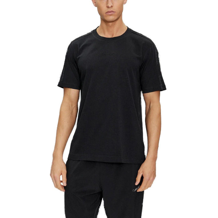 Calvin Klein Sport Minimalist Pure Cotton Athleisure T-Shirt - black