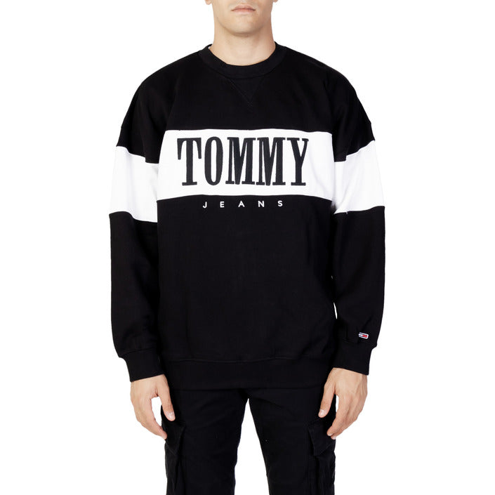 Tommy Hilfiger Jeans Logo Pure Cotton Sweatshirt - black