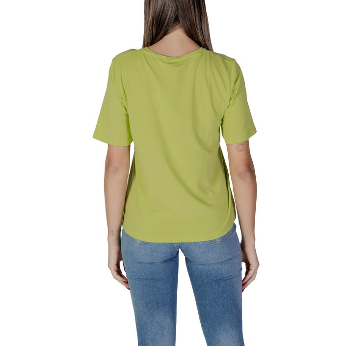 B.young Green Cotton Regular Fit Crewneck T-Shirt