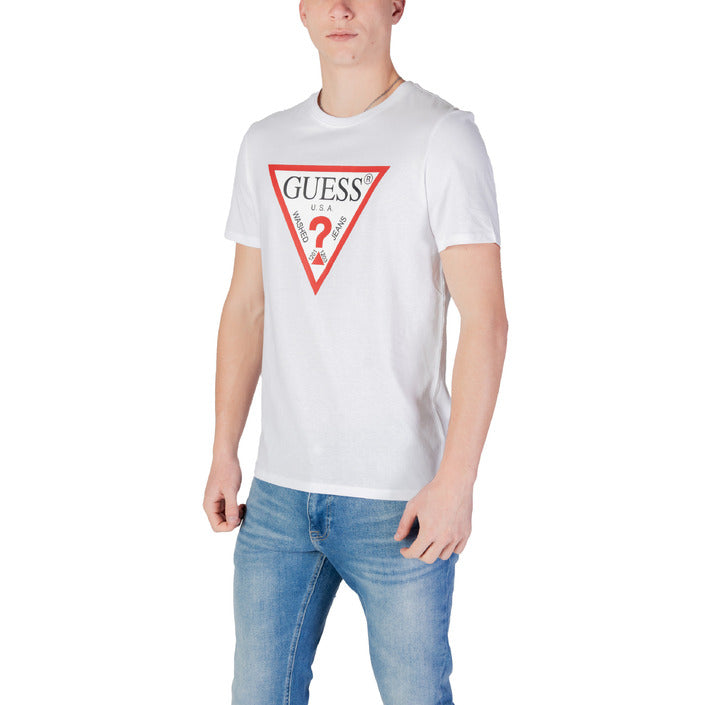 Guess Logo Crewneck T-Shirt 100% Cotton