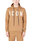 Icon Logo Pure Cotton Athleisure Hooded Pullover - Brown
