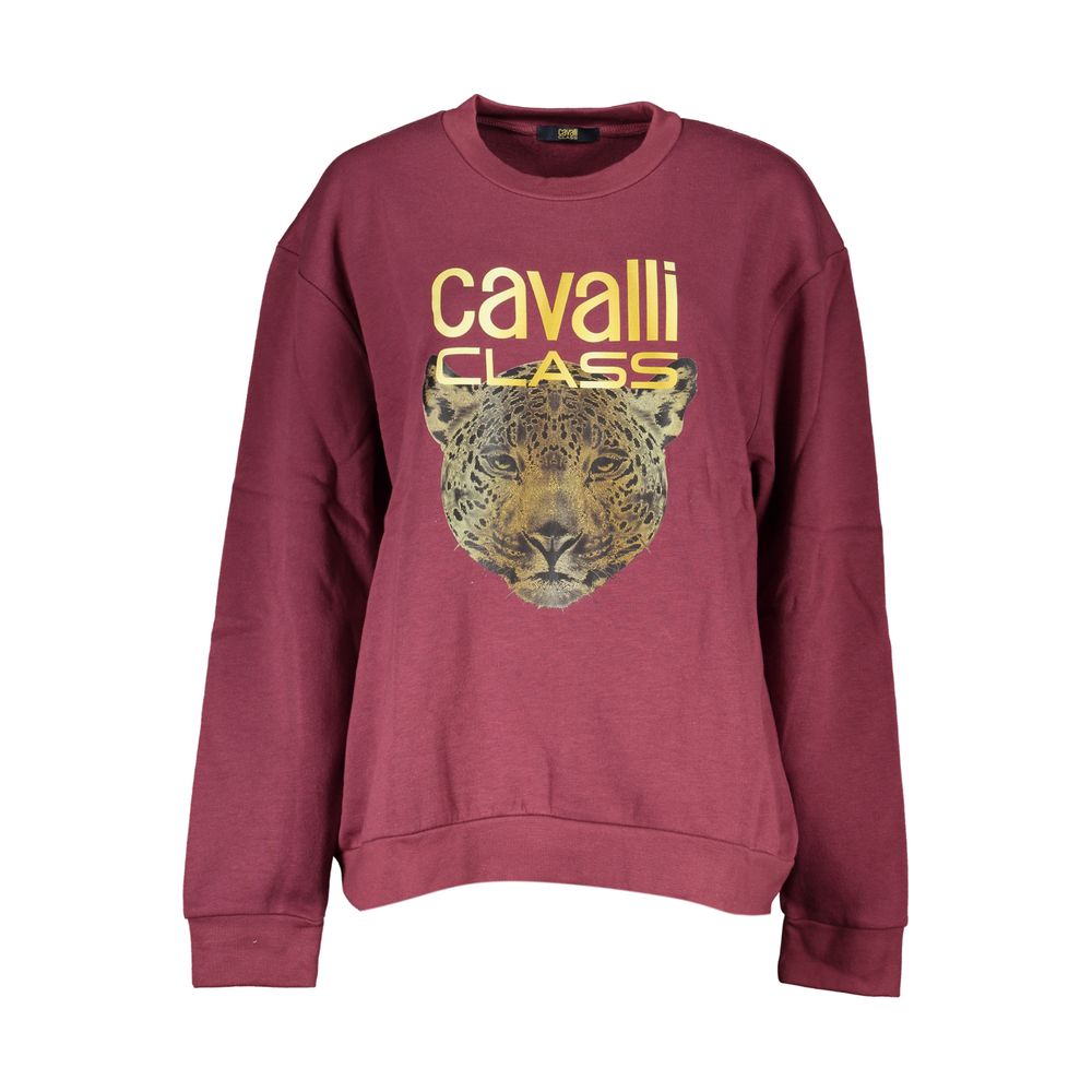 Cavalli Class Leopard Sweatshirt - Rustic Purple