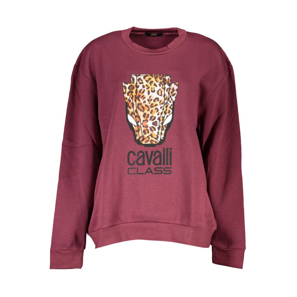 Cavalli Class Leopard Sweatshirt - Rustic Purple