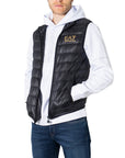 EA7 By Emporio Armani Sleeveless Puffer Zip Up Vest & Gilet - Black