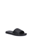 Fendi Logo Leather Flat Sandals
