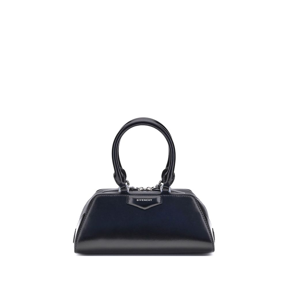 Givenchy Antigona East-West Mini Trapezoid Leather Handbag