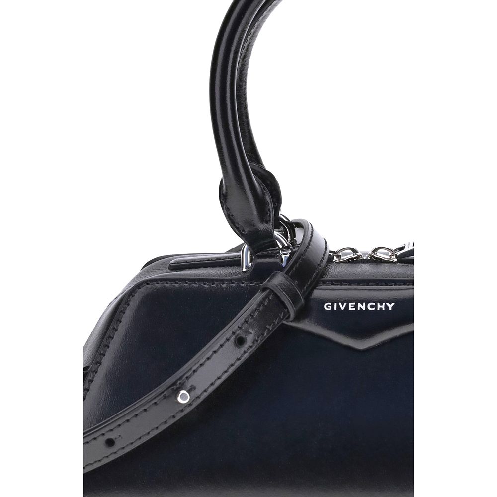 Givenchy Antigona East-West Mini Trapezoid Leather Handbag