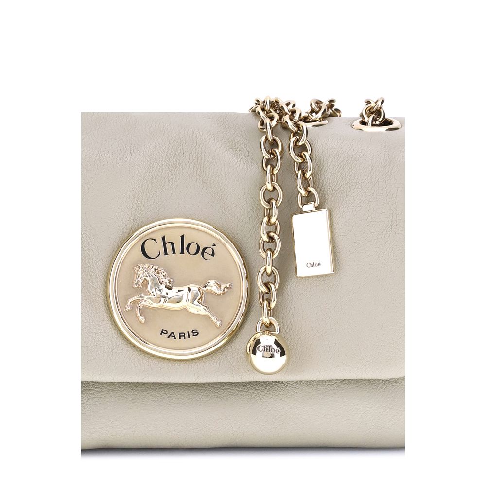 Chloé Heritage Leather Shoulder Bag With Chain Strap