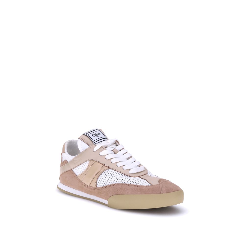 Chloé Kick Leather Low Top Sneakers
