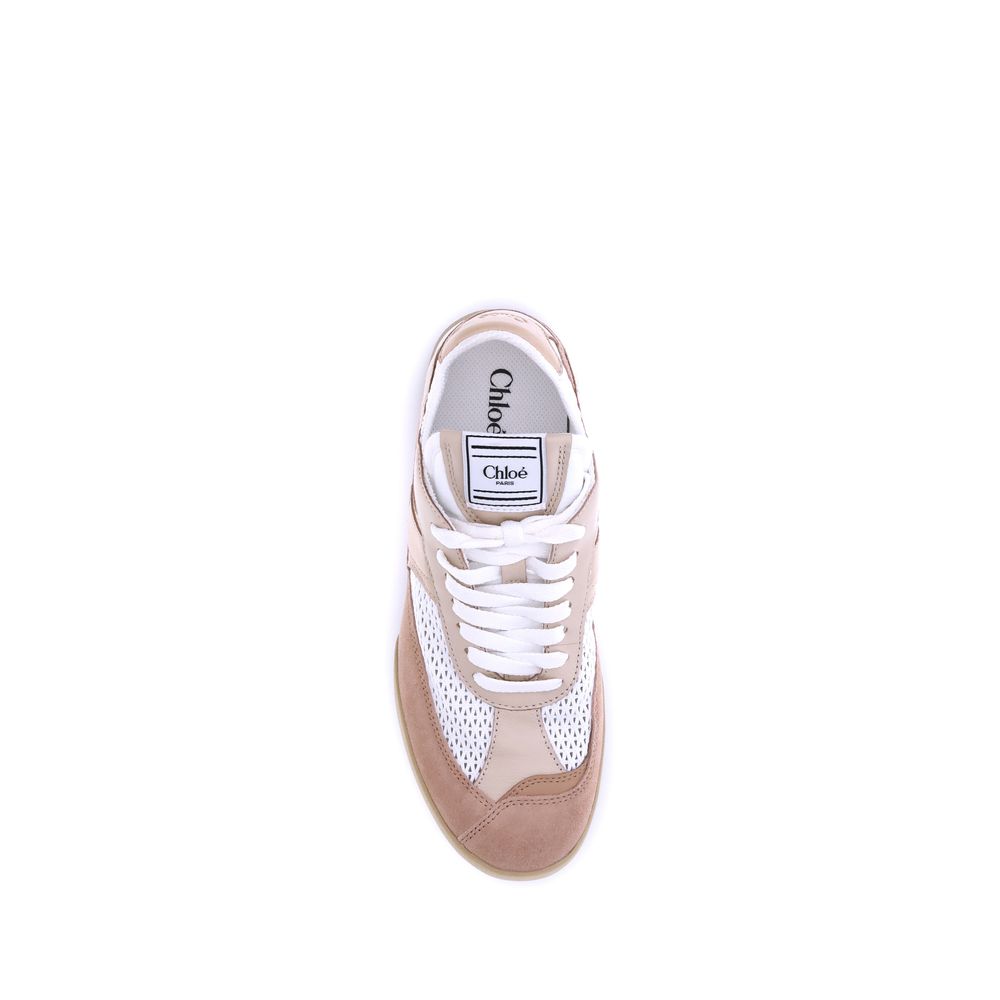 Chloé Kick Leather Low Top Sneakers