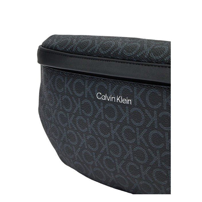 Calvin Klein Logo & Monogram Black Sling Bag