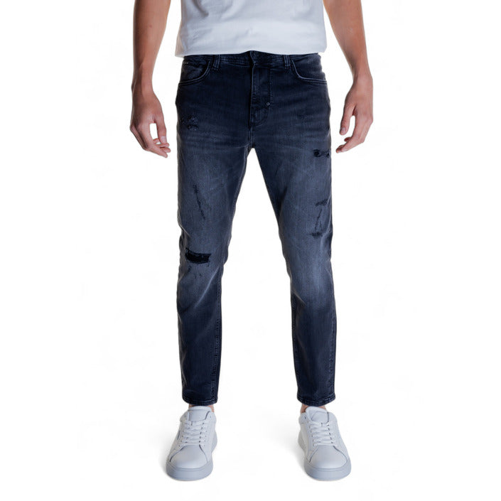 Antony Morato Distressed Dark Wash Skinny Ankle Length Jeans