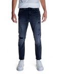 Antony Morato Distressed Dark Wash Skinny Ankle Length Jeans