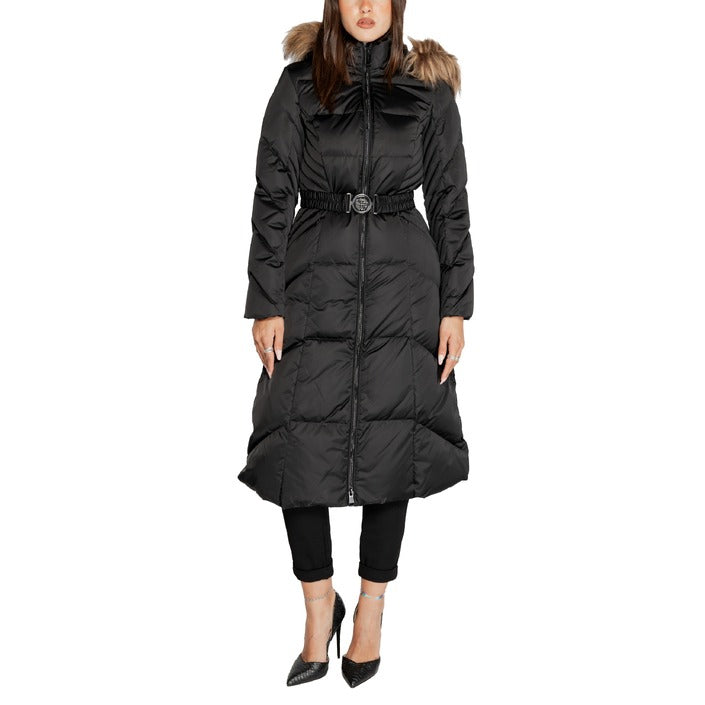 Guess Minimalist Faux Fur Lined Hood Super Longline Jacket