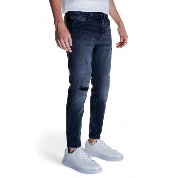 Antony Morato Distressed Dark Wash Skinny Ankle Length Jeans