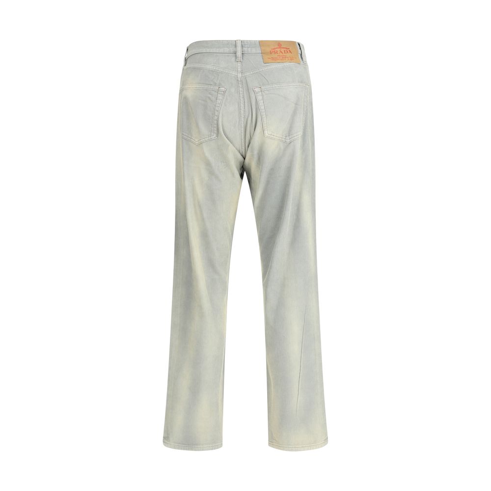vintage light wash regular fit cord jeans
