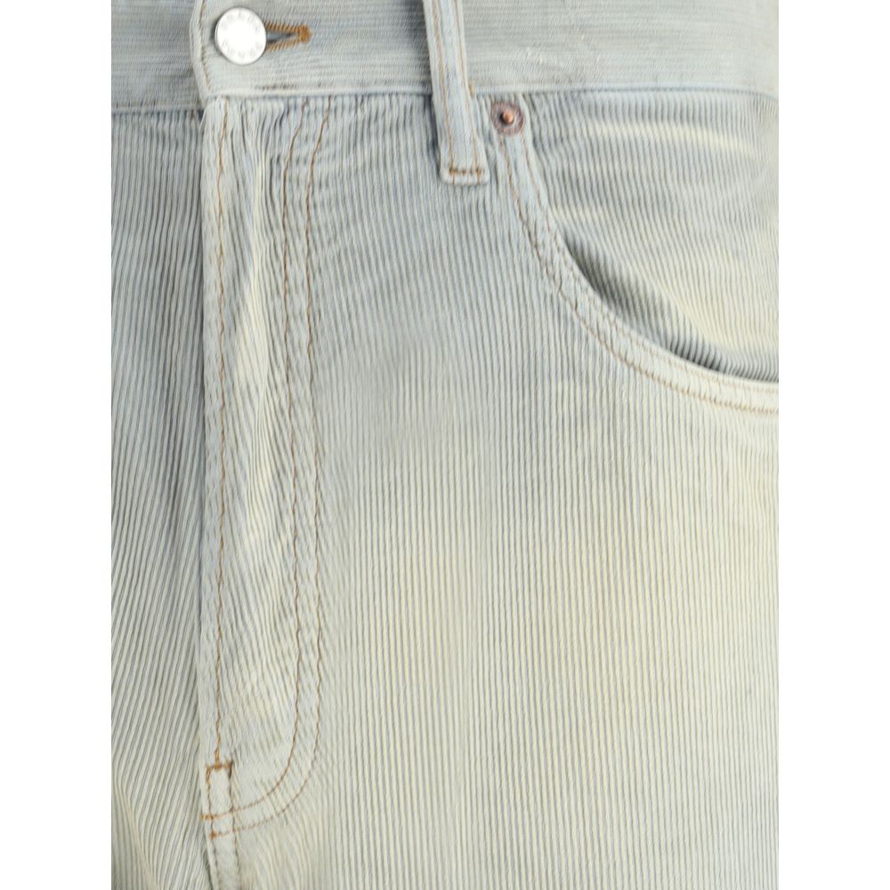 vintage light wash regular fit cord jeans