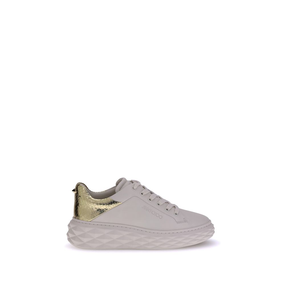Jimmy Choo Diamond Maxi Leather Sneakers