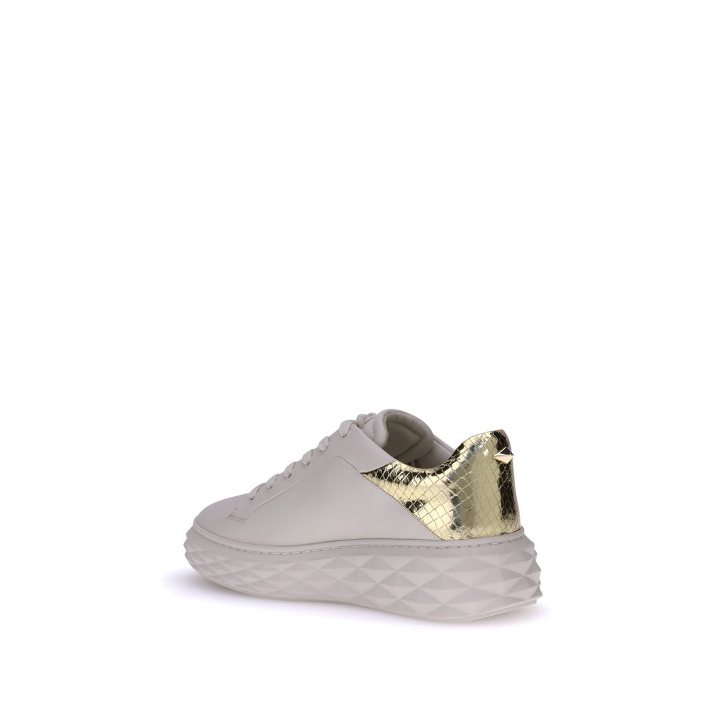 Jimmy Choo Diamond Maxi Leather Sneakers