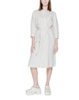 Street One 100% Linen Shirt Dress - beige