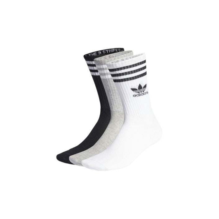 Adidas Logo Unisex Athleisure Midi Quarter Socks Cotton-Blend - 3 Pack