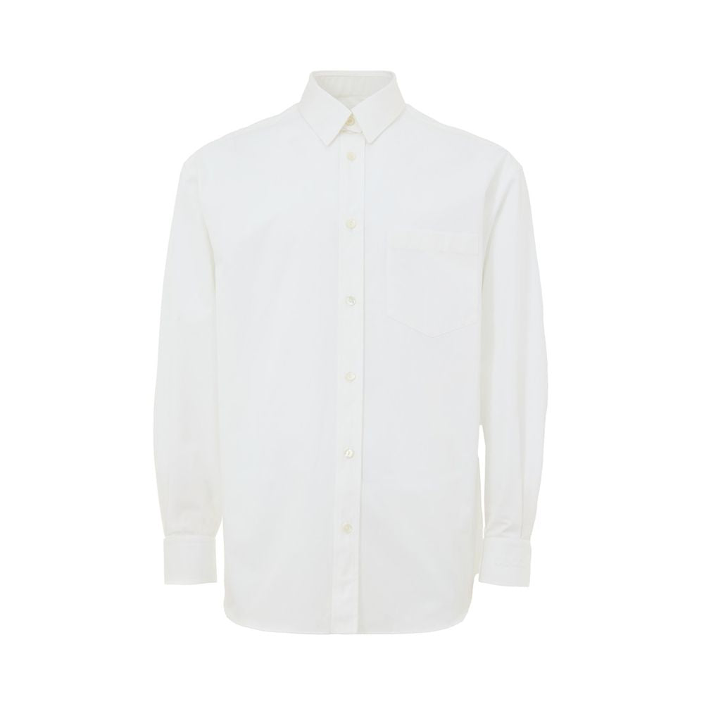 Gucci Double Collar White Cotton Shirt