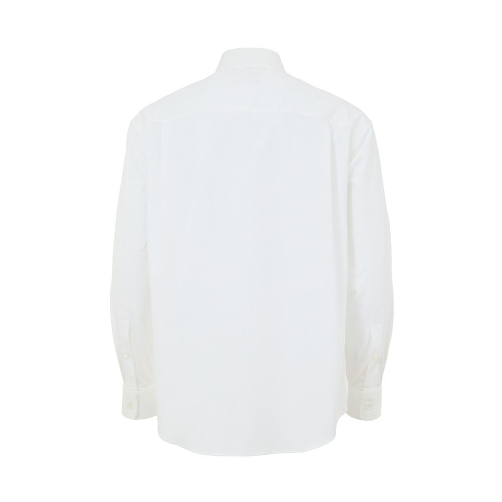 Gucci Double Collar White Cotton Shirt