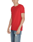 Tommy Hilfiger Logo Cotton-Rich Crewneck T-Shirt - red