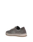 Prada Suede Leather Low Top Lace-Up Sneakers