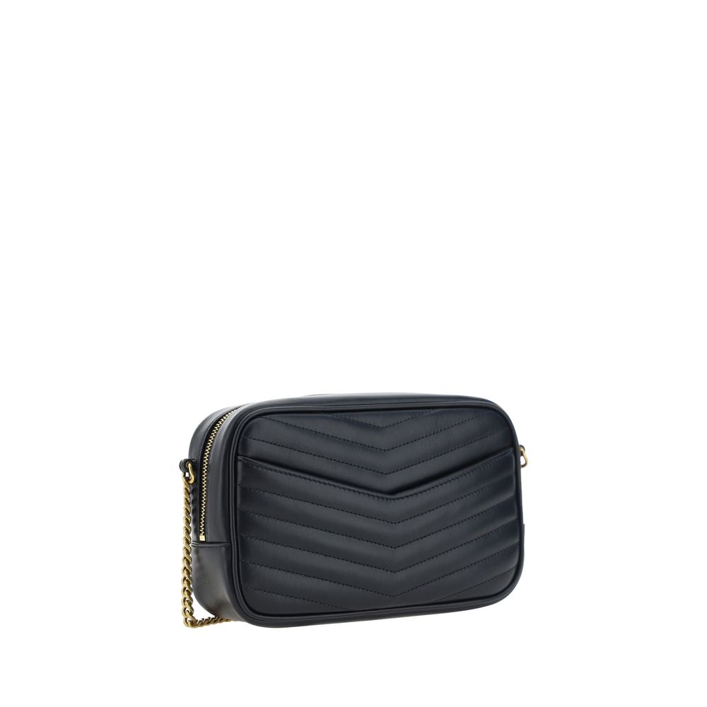 black leather chevron quilted lou lou clutch & shoulder bag