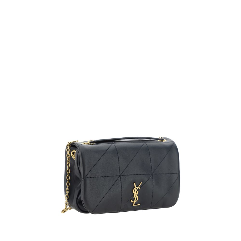 Saint Laurent Jamie Black Leather Shoulder Bag