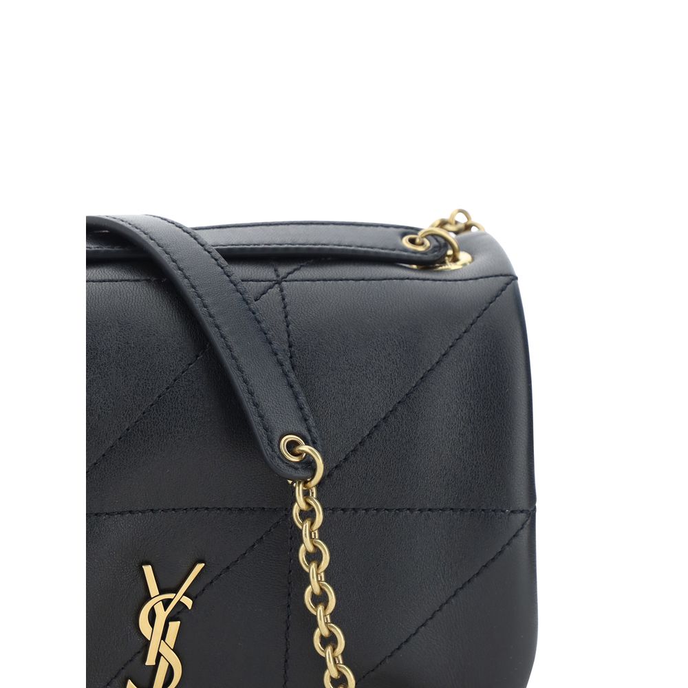 Saint Laurent Jamie Black Leather Shoulder Bag