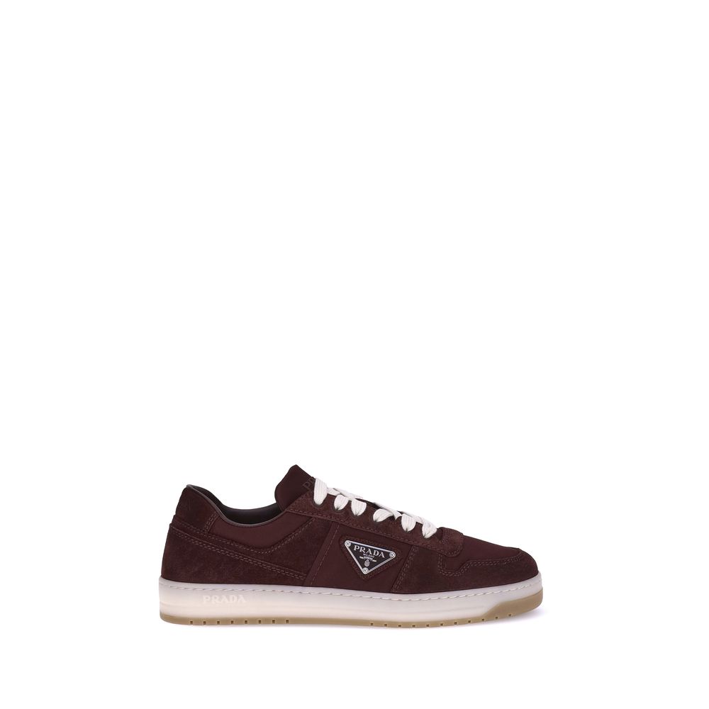 Prada Suede leather Low Top Lace-Up Sneakers