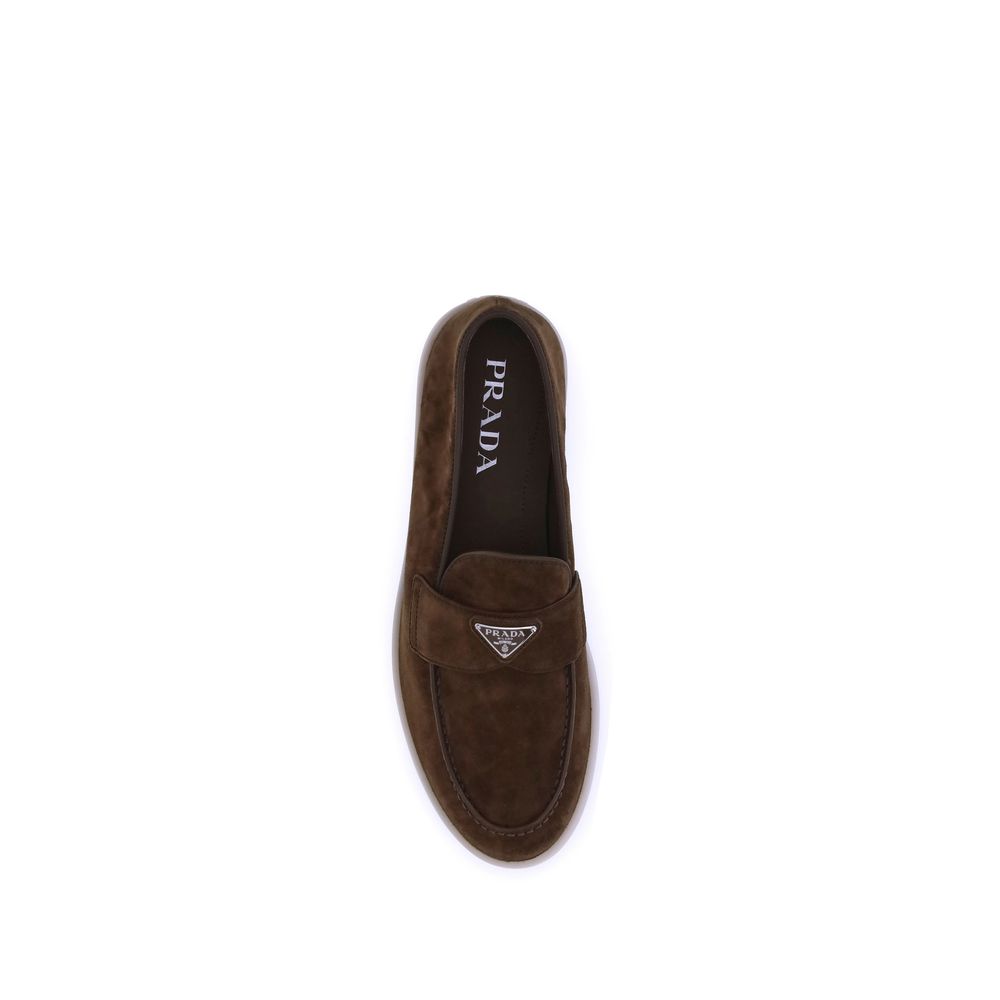 Prada Suede Leather Loafers