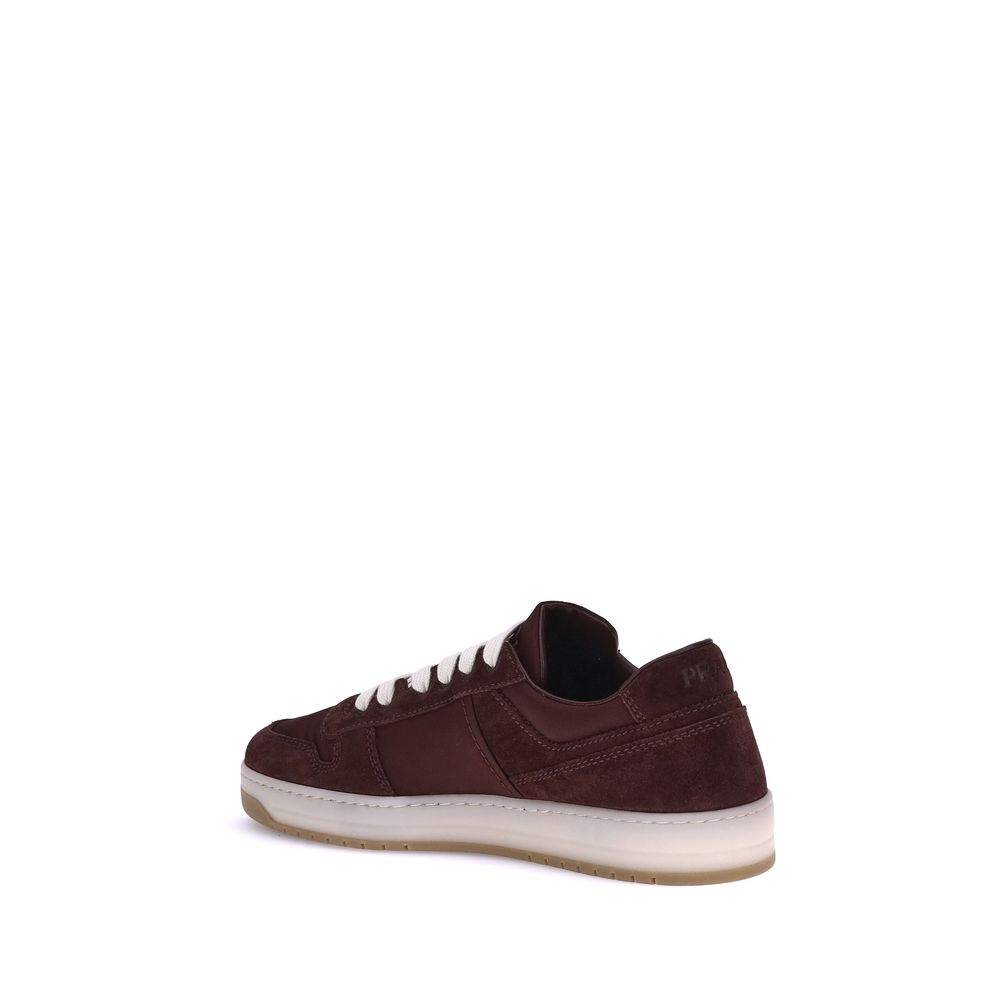 Prada Suede leather Low Top Lace-Up Sneakers