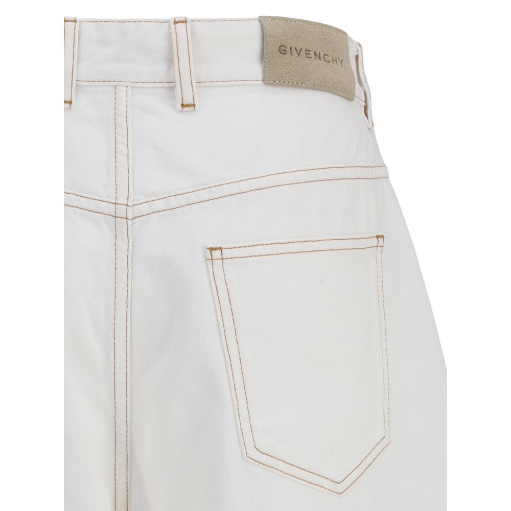 Givenchy Couture Seam Jeans In White