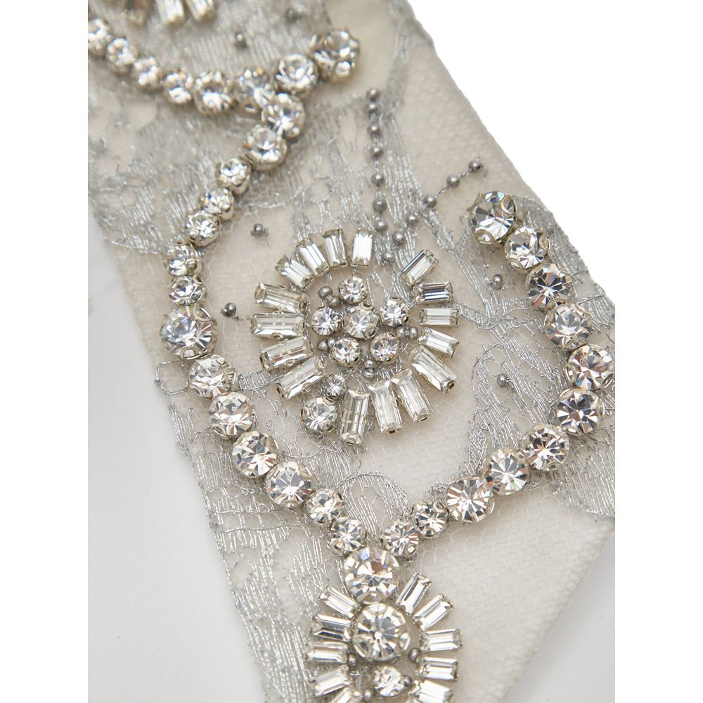 Gucci Removable Embellished Collar White Cotton Shirt