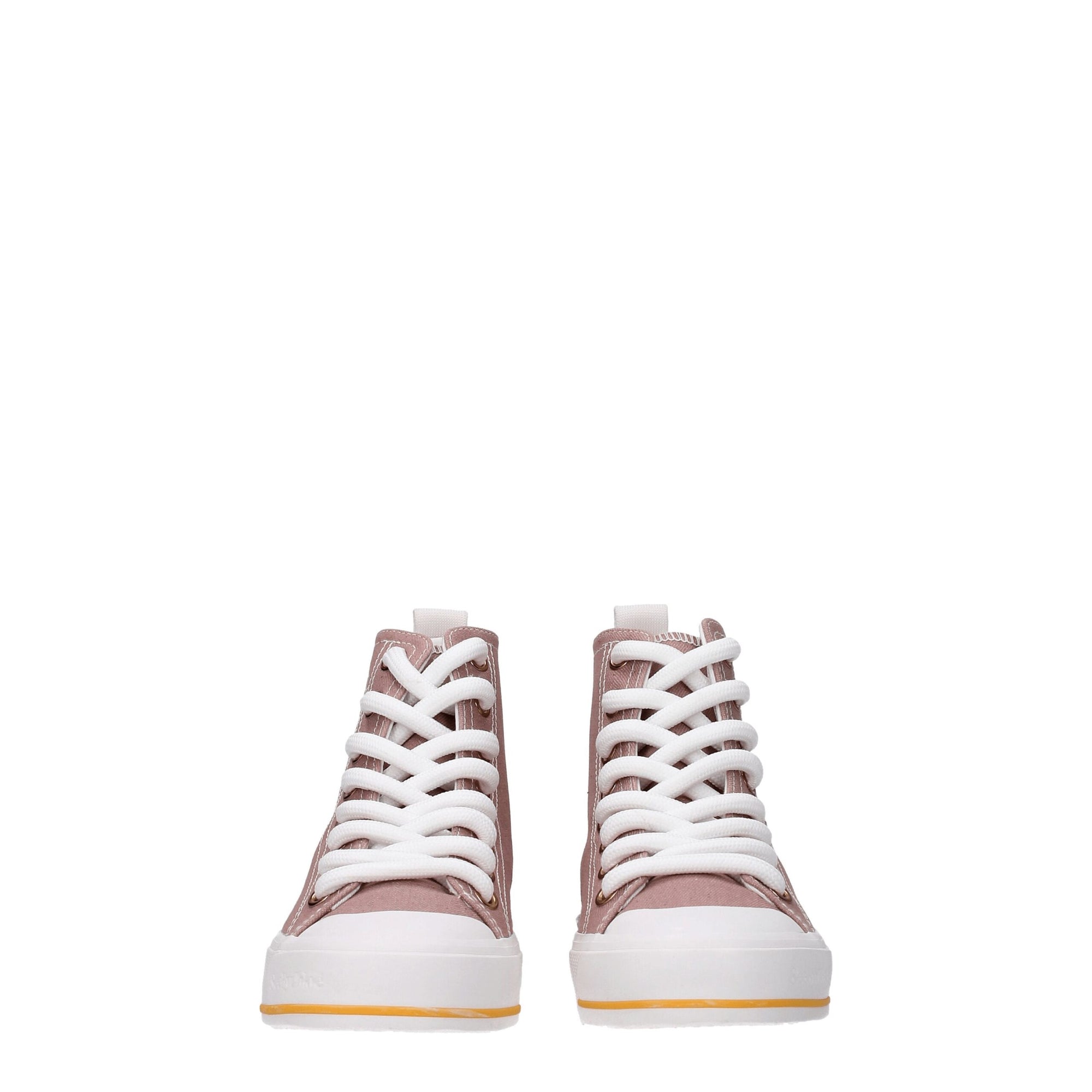See By Chloé Pink Lace-Up High Top Sneakers 
