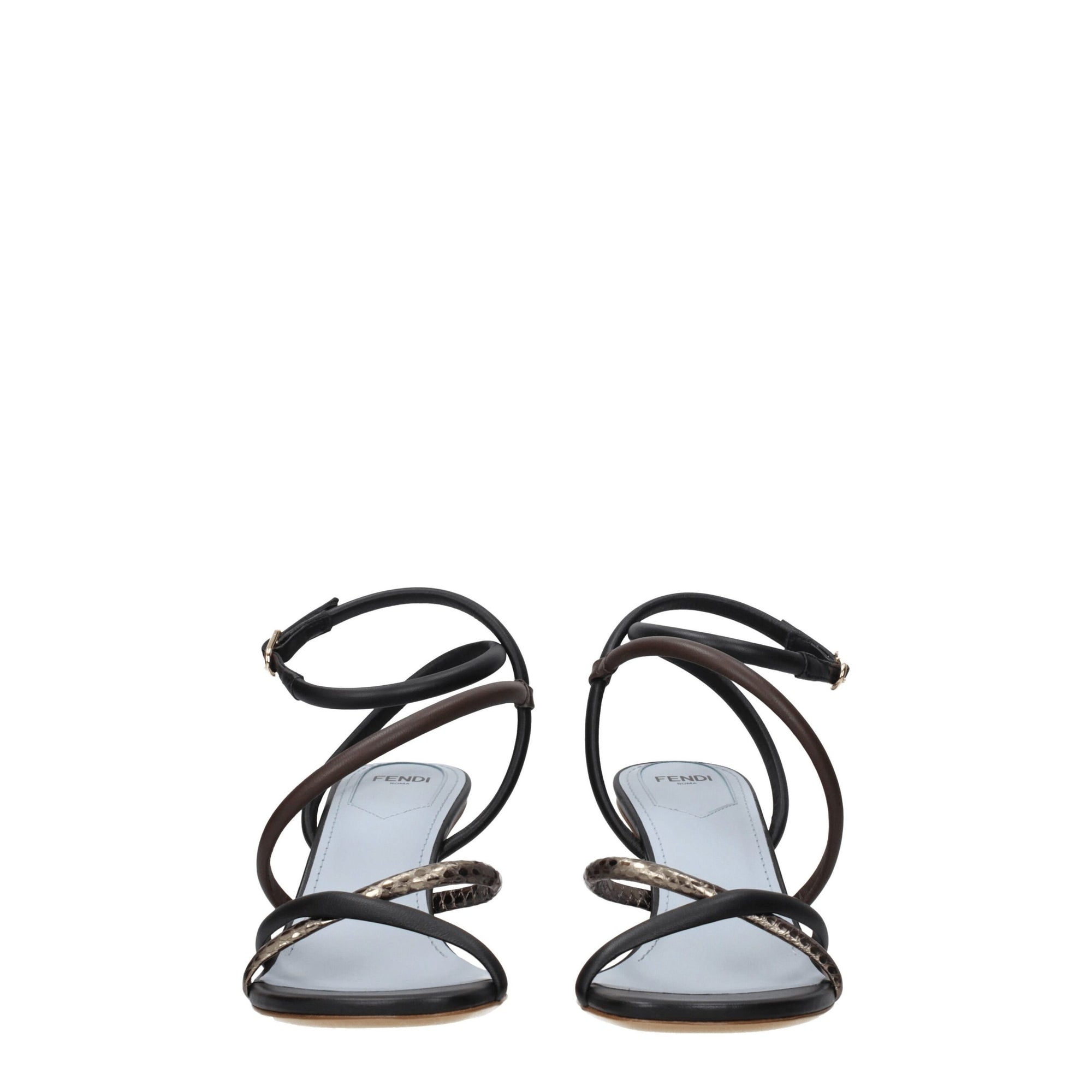Fendi Leather Heeled Sandals