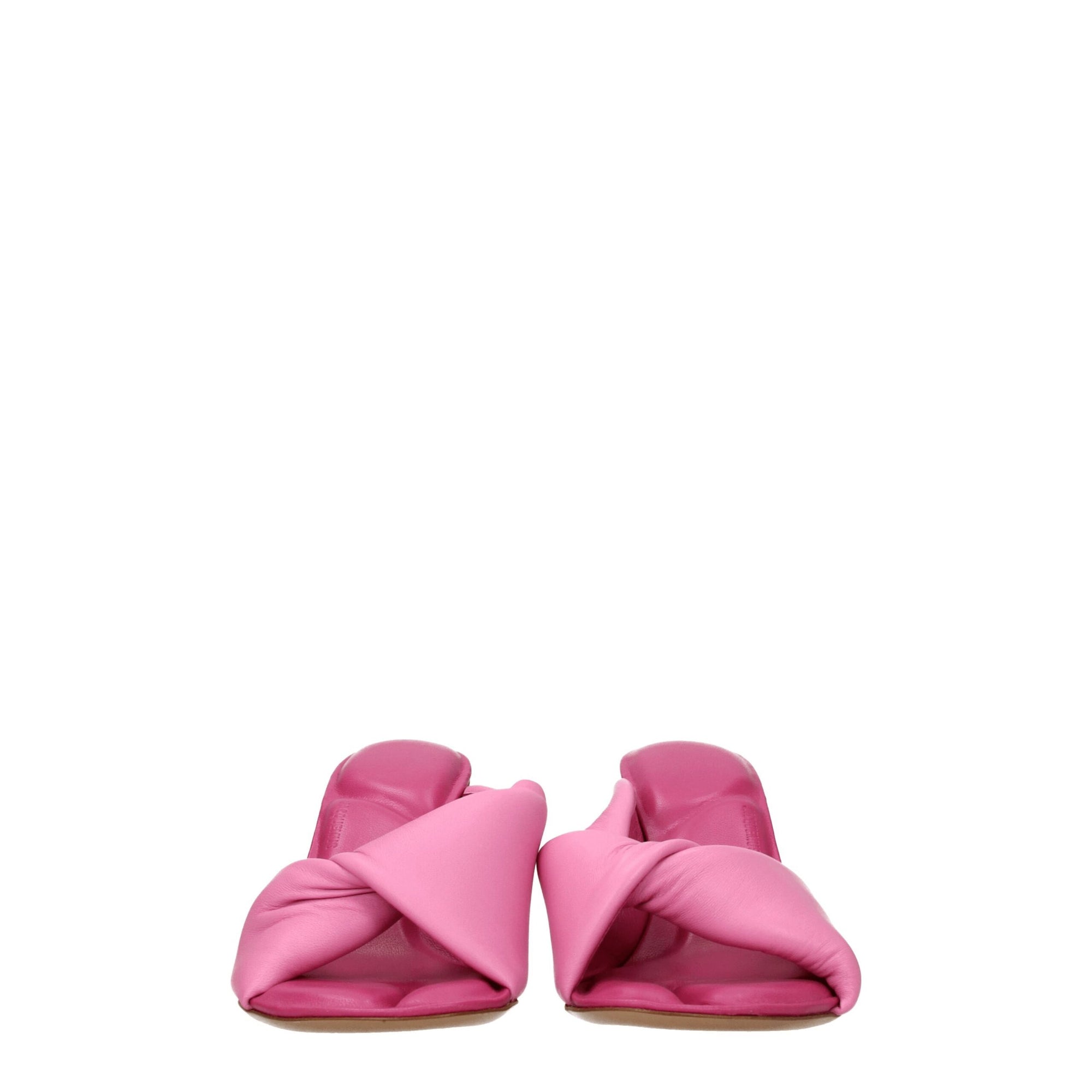 Jacquemus Pink Leather Stiletto Heeled Sandals