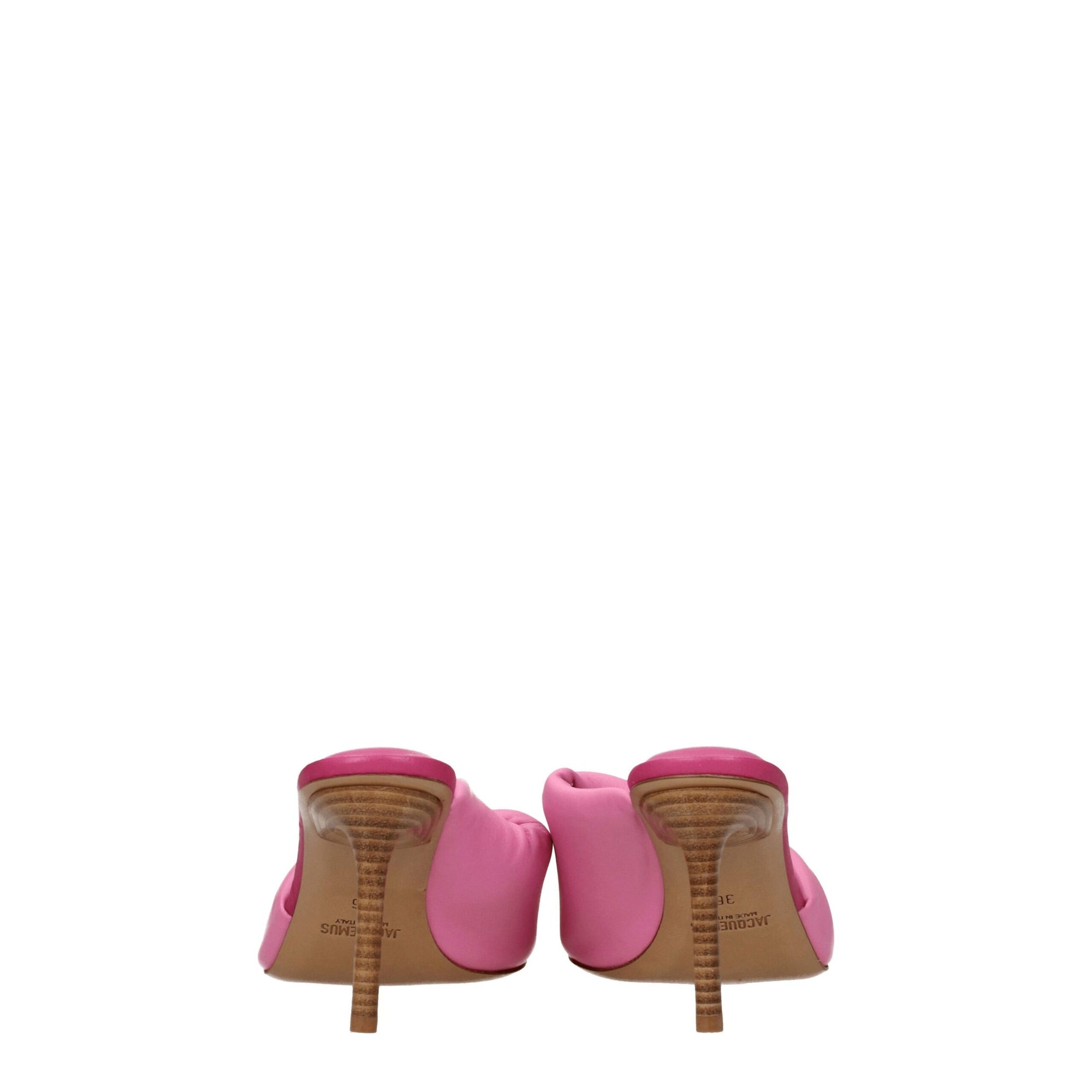 Jacquemus Pink Leather Stiletto Heeled Sandals