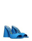 The Attico Luz Satin Mule Sandals - Blue