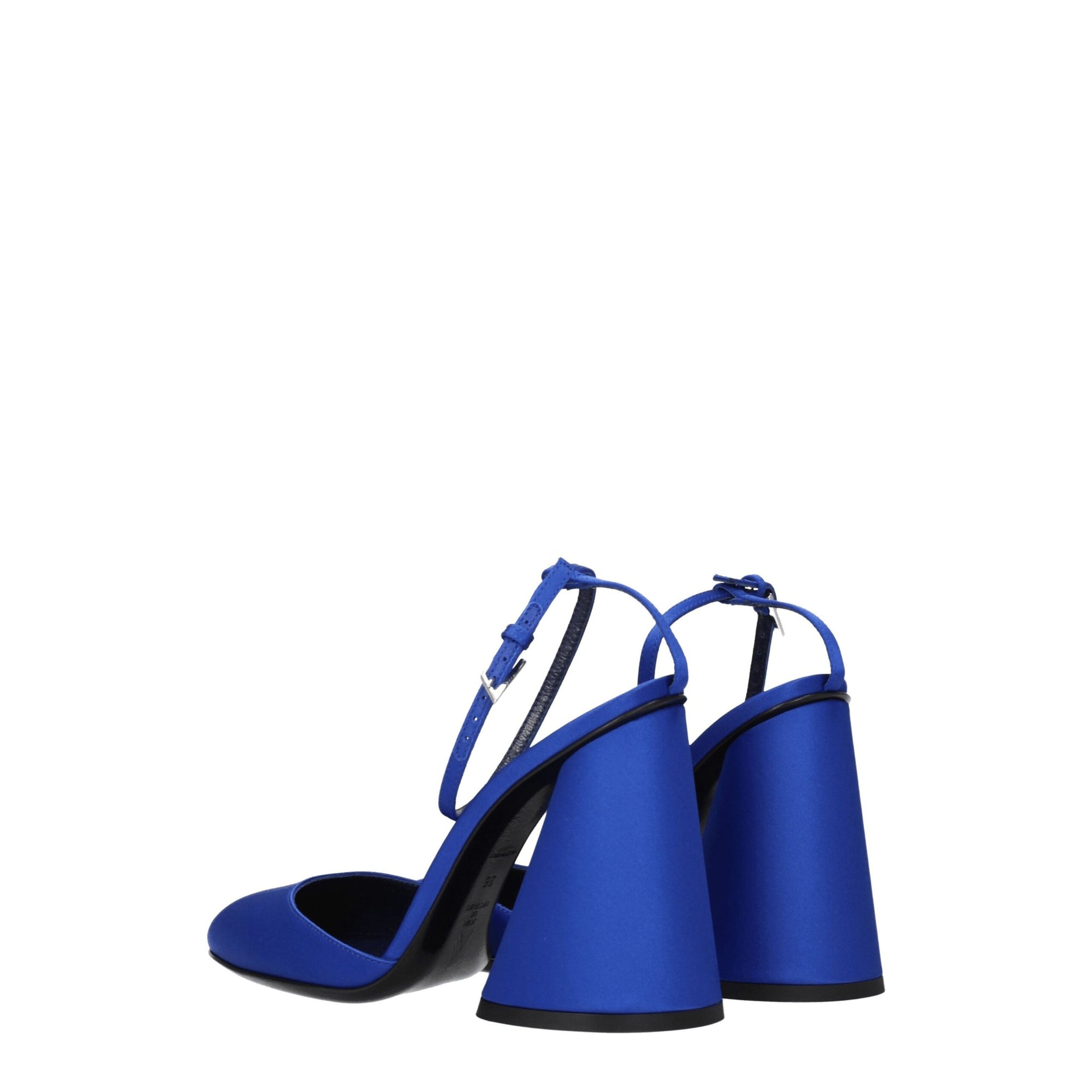 The Attico Luz Satin Heeled Sandals - Blue