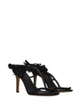 Isabel Marant Black Leather Stiletto Heel Sandals