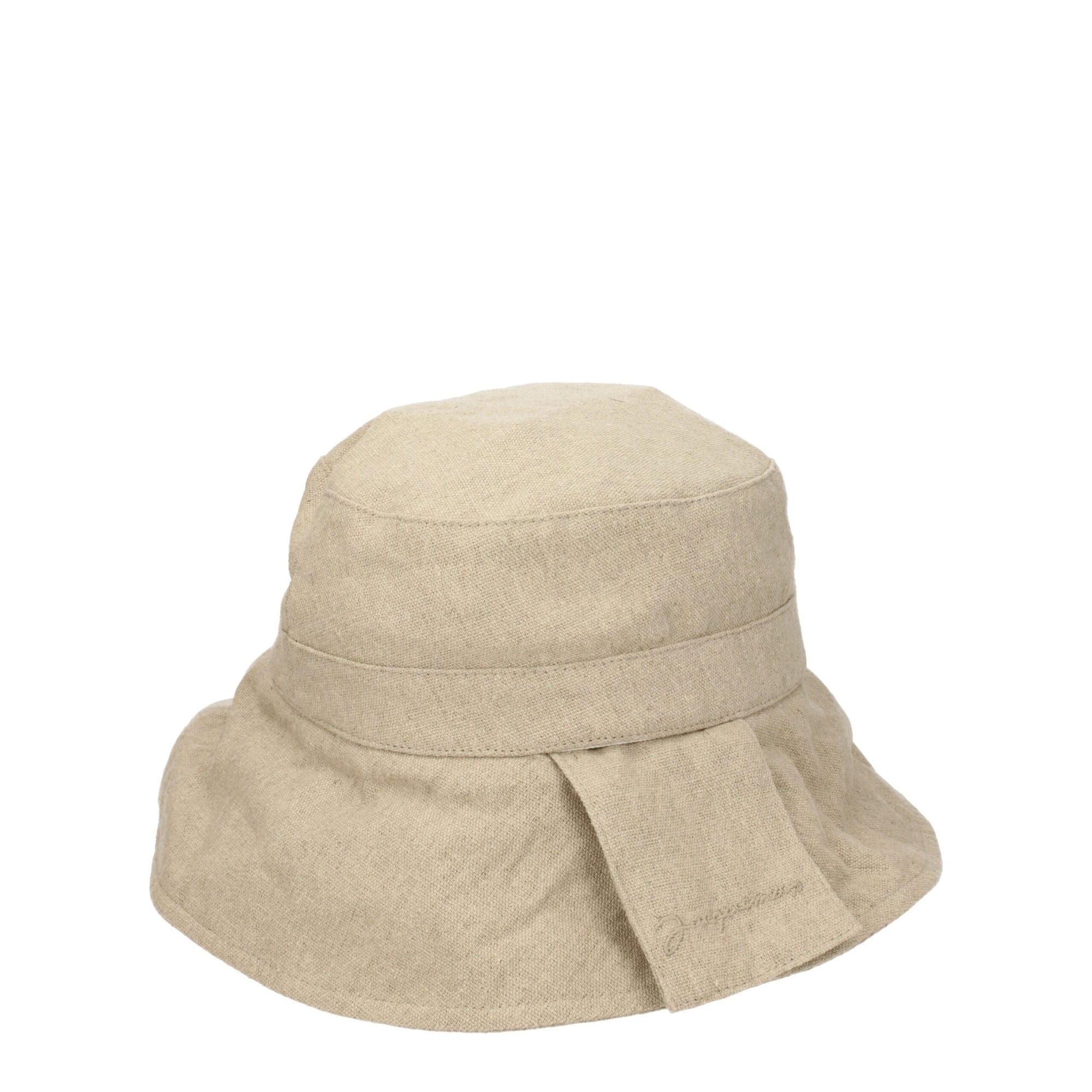 Jacquemus Beige Linen Bucket Sun Hat