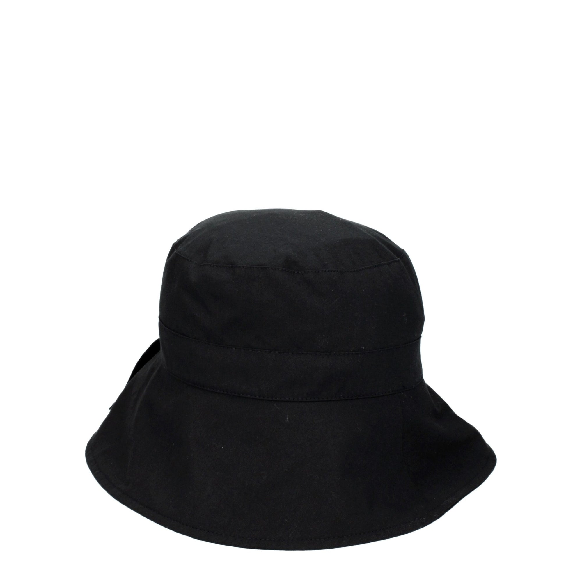 Jacquemus Black Cotton Bucket Sun Hat