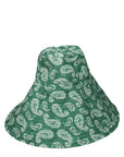 Jacquemus Green Paisley Cotton Sun Hat