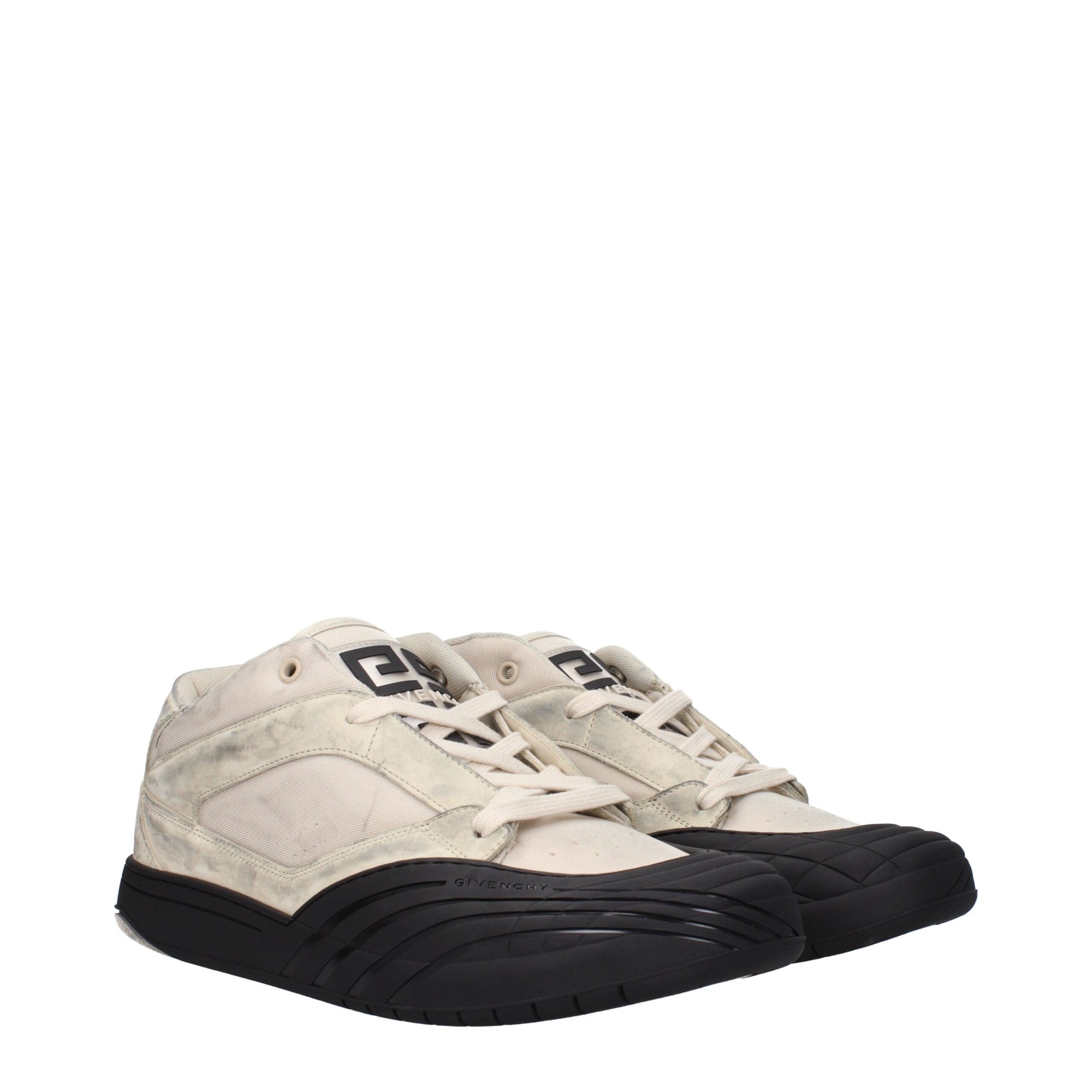 Givenchy Distressed Low Top Lace-Up Sneakers